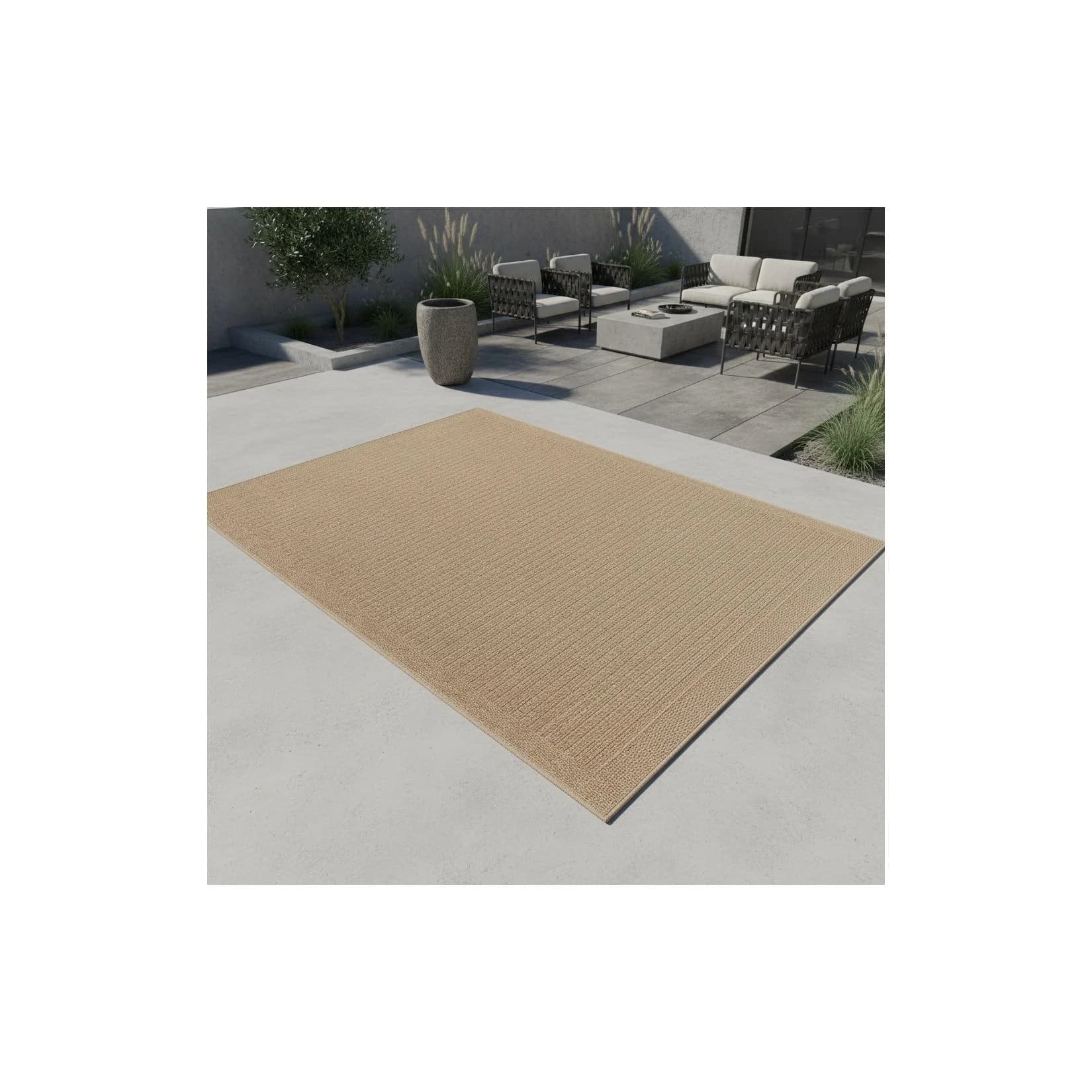 Kadima Design Outdoor-Teppich KASBERG Beige Vintage