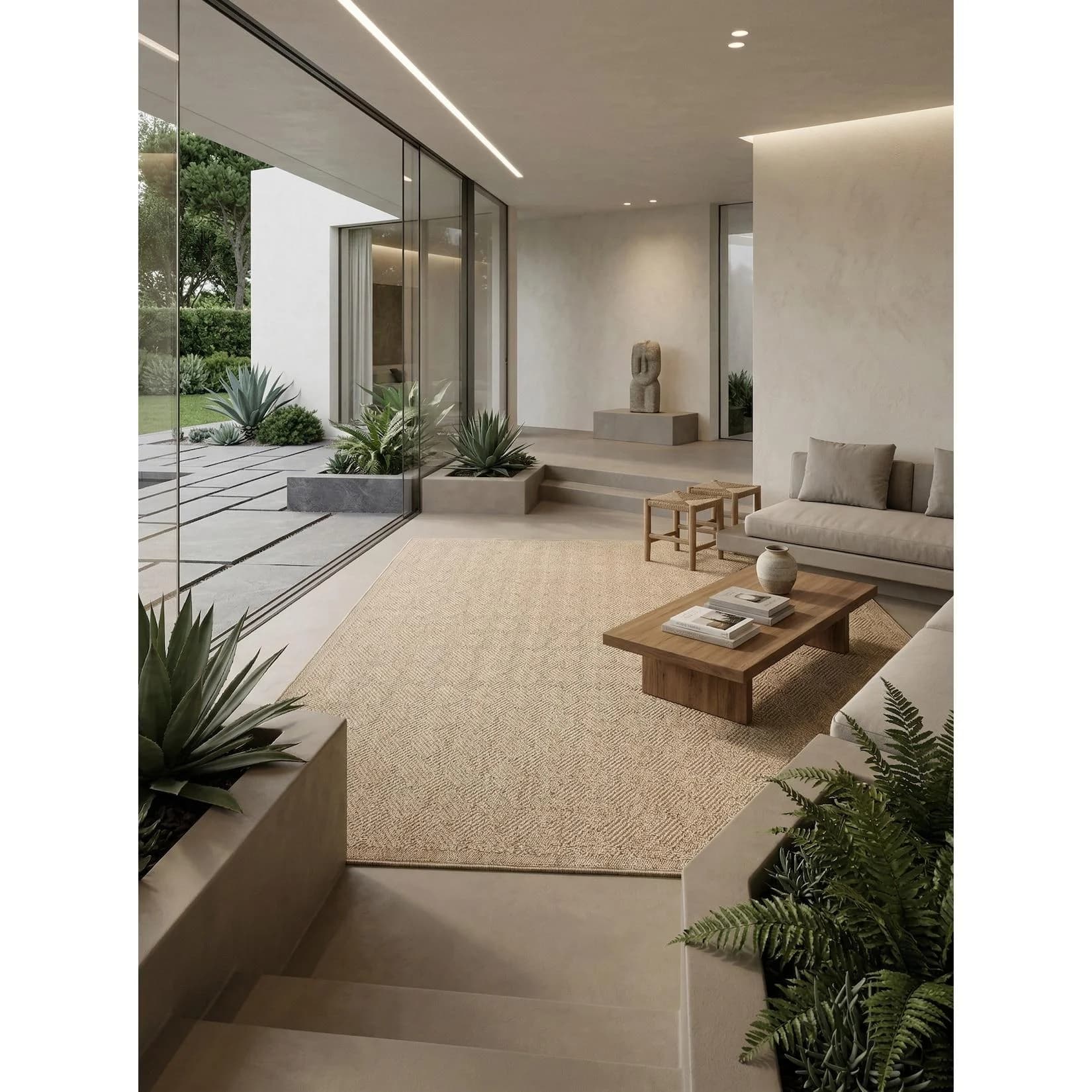 Kadima Design Outdoor Teppich KASBERG Beige Vintage