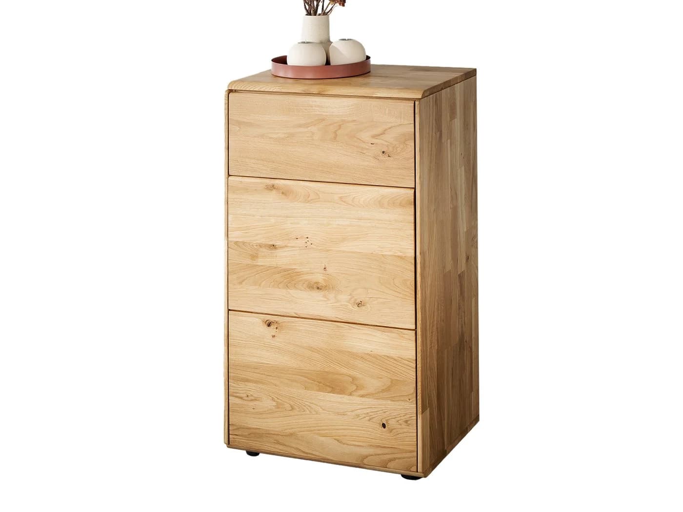 Massivart® Kommode SKOV Wildeiche massiv geölt Tip-On