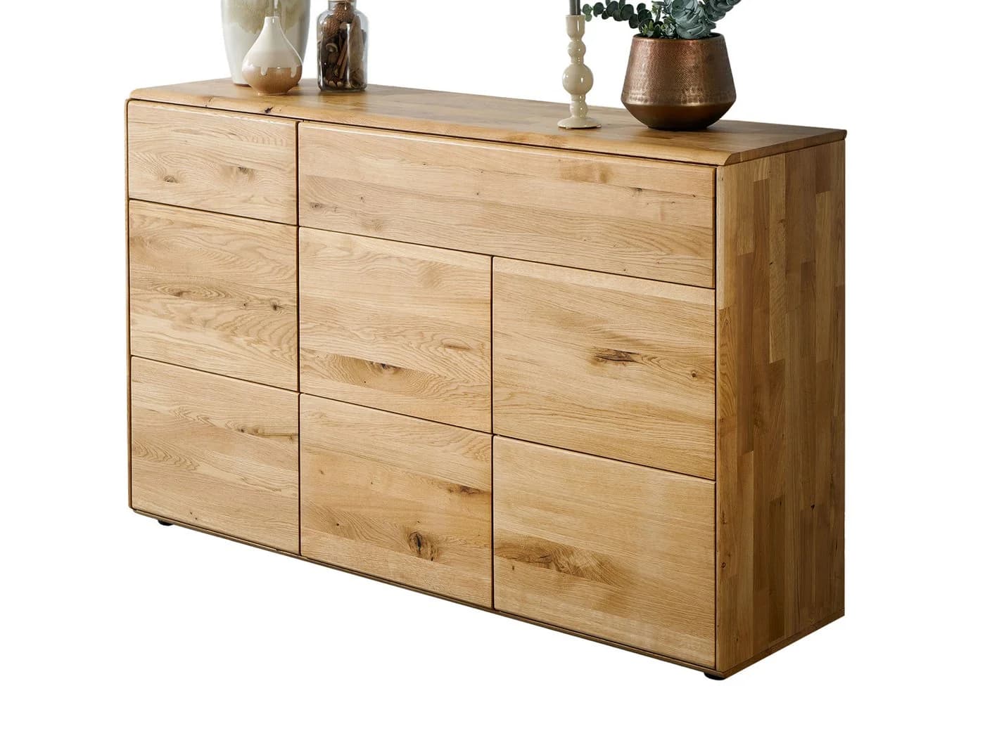Massivart® Kommode SKOV Wildeiche geölt Massivholz 149 cm Breite