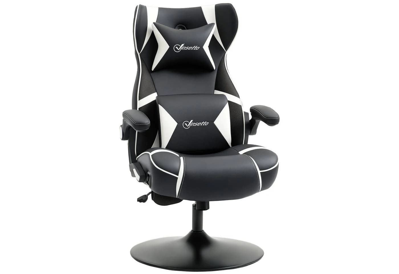 Vinsetto Gaming Stuhl mit Bluetooth Lautsprechern und Wippfunktion