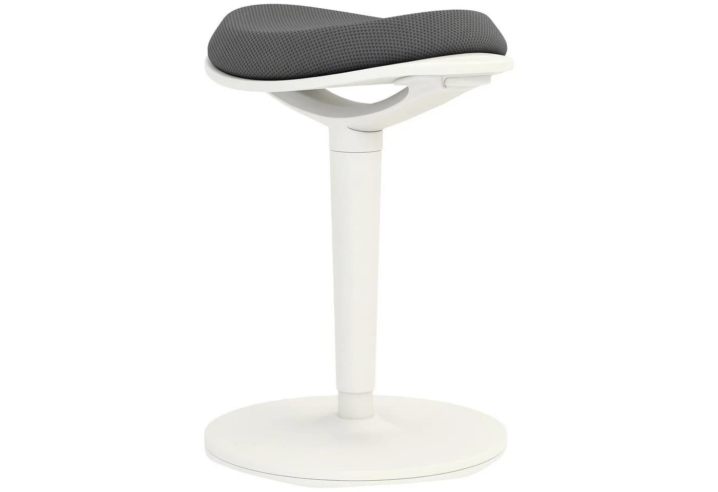 HOMCOM Ergonomischer Bürohocker Grau Höhenverstellbar Mesh