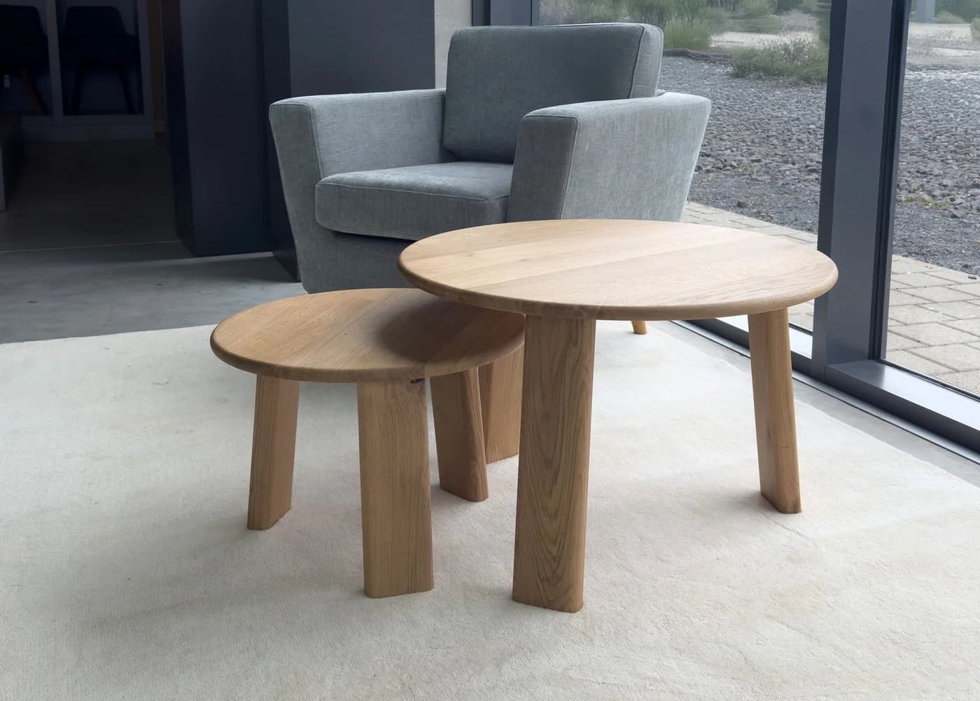 Woodroom Beistelltisch Pula Wildeiche massiv geölt