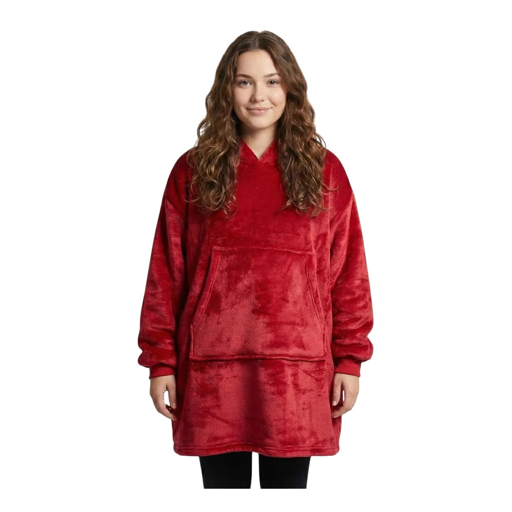NYVI IamFlauschi Hoodie Decke mit Ärmeln, Kapuze und Kängurutasche - Flauschige Sherpa Innenseite