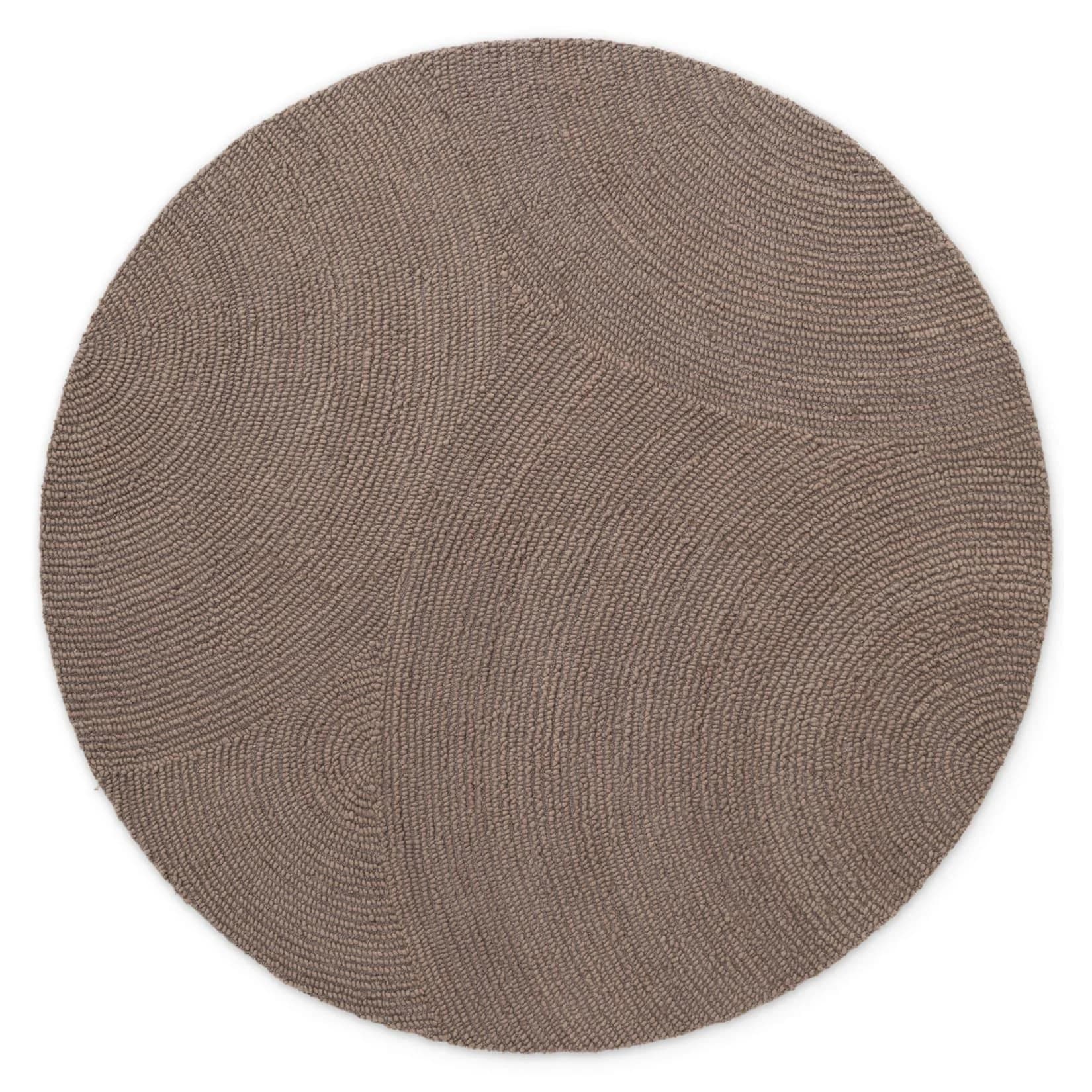 NYVI Teppich Eleni Taupe Rund 150 cm Wolle