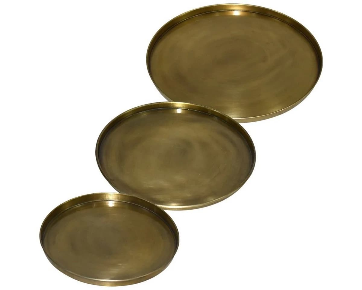 matches21 HOME & HOBBY Dekoschale rund Kupfer Metall Ø 19 cm