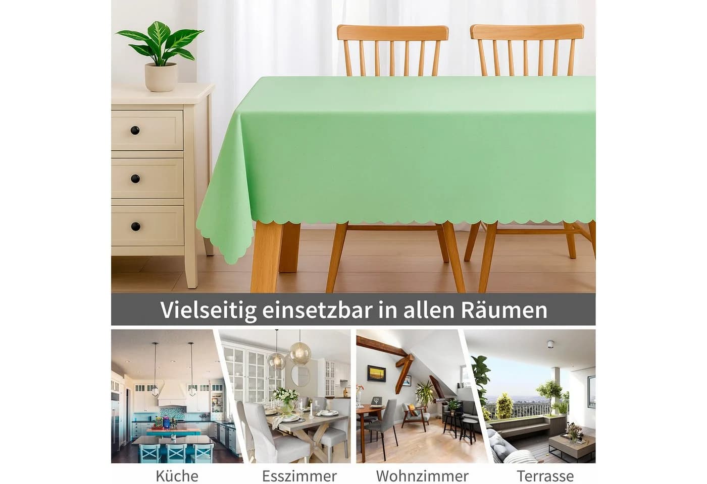 matches21 HOME & HOBBY Tischdecke Tischläufer 40 x 150 cm Hellbraun Jacquard