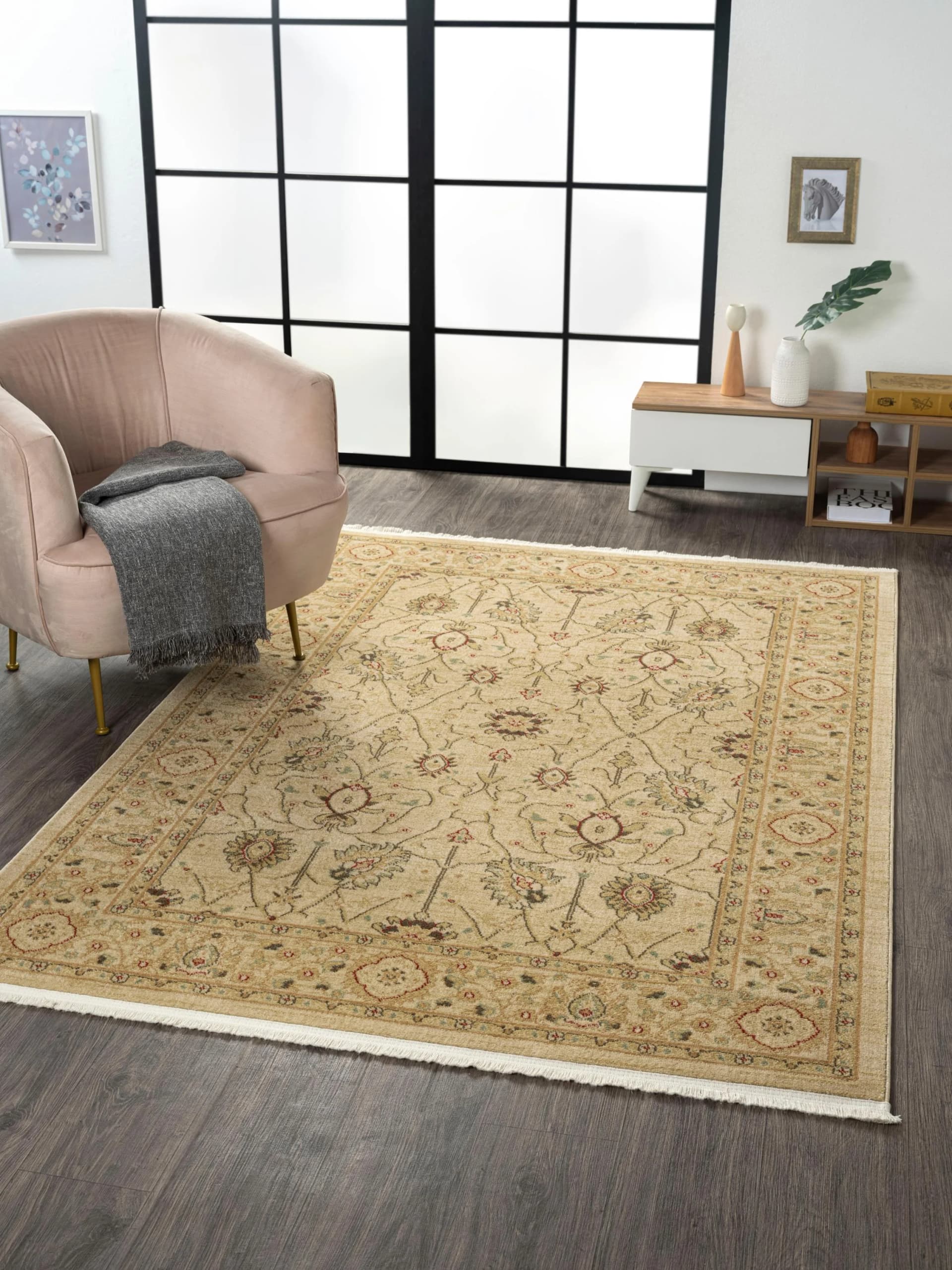 MyFlair Teppich Maryam 2 Beige Orient Optik Kurzflor