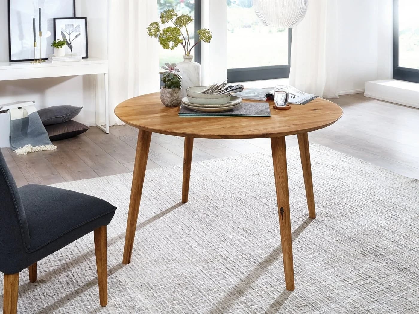 G+K Möbelvertriebs GmbH Esstisch TI-0076 Wildeichenholz massiv