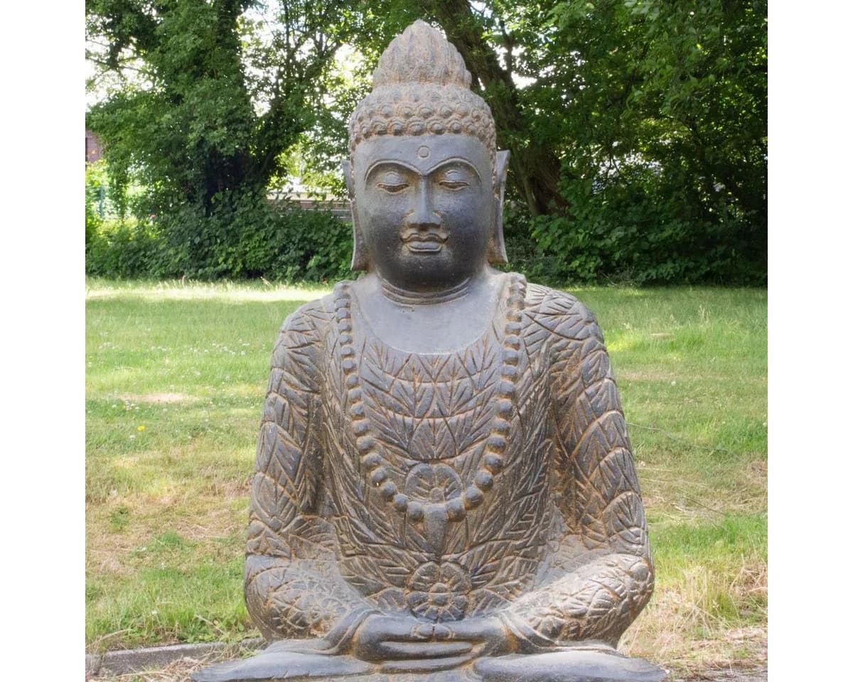 Oriental Galerie Buddha Figur Greenstone 100 cm Wetterfest