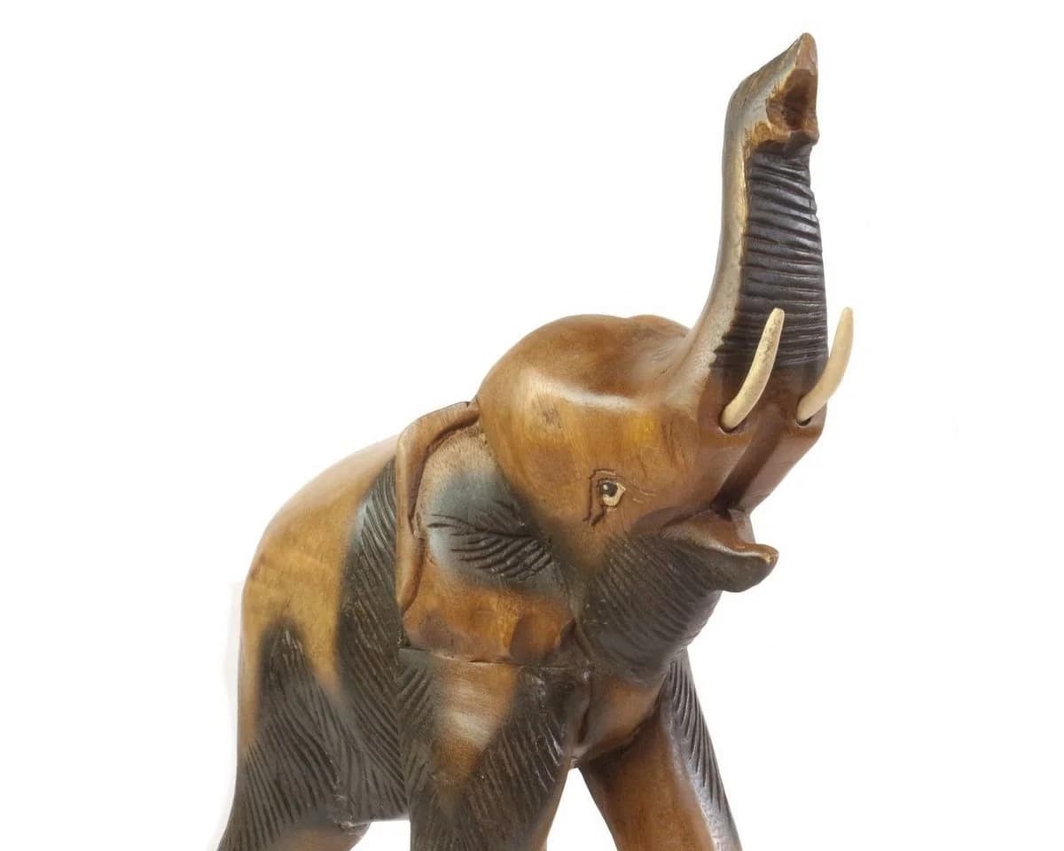 Oriental Galerie Elefantenfigur Braun 38 cm