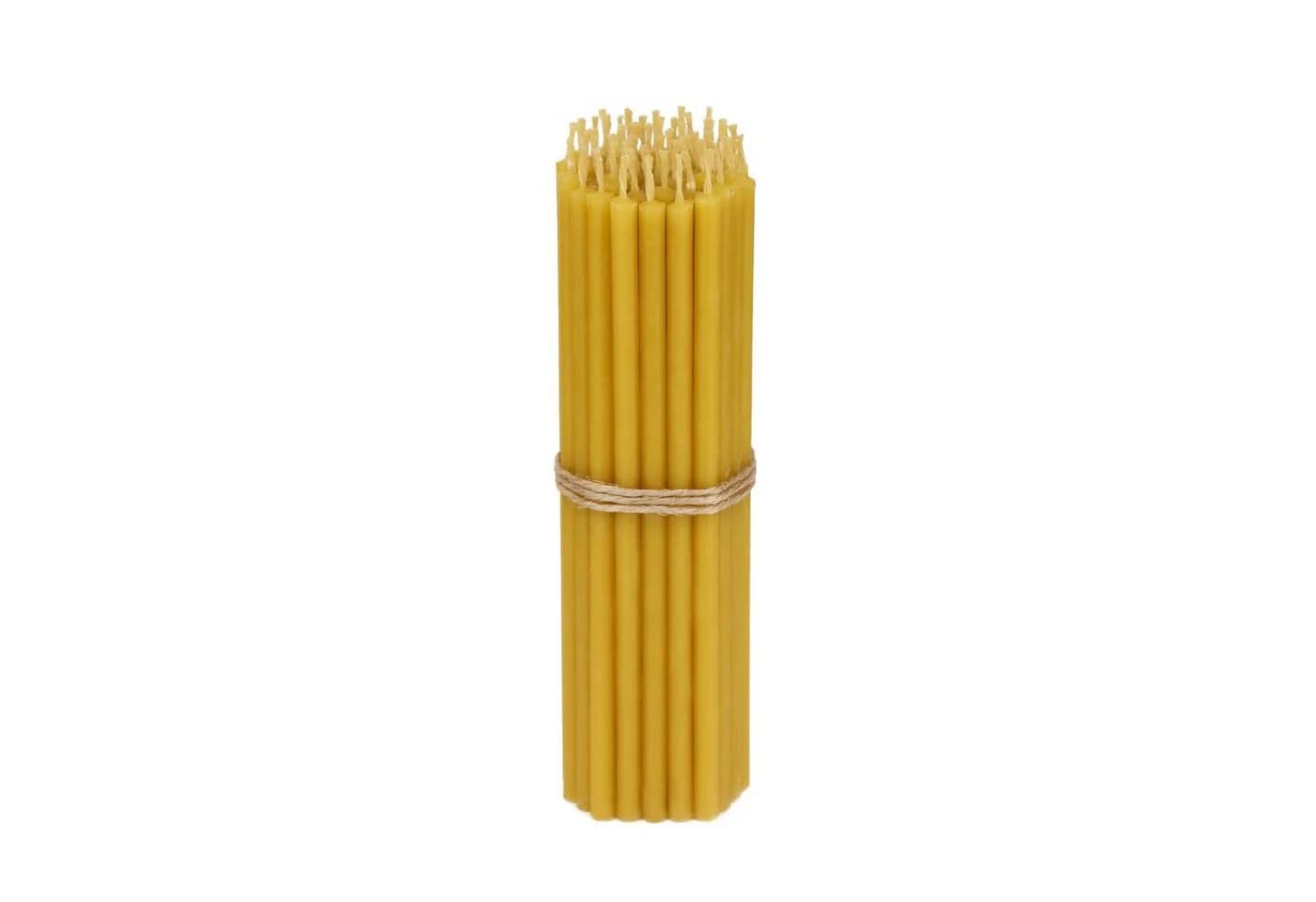 NKlaus Stabkerzen Gold 50x 15,5cm Tropffrei Rußfrei