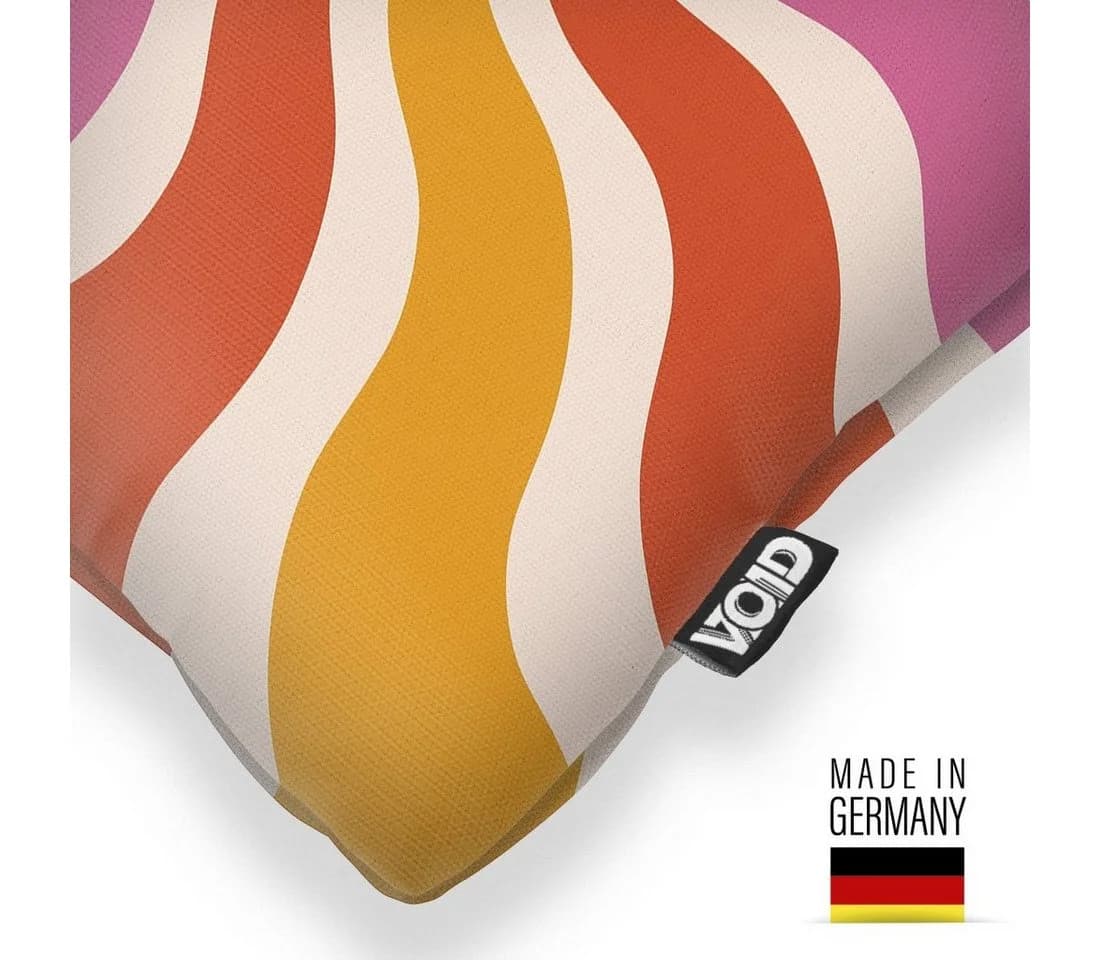 VOID Kissenbezug Retro Sonne Grafik Bunt