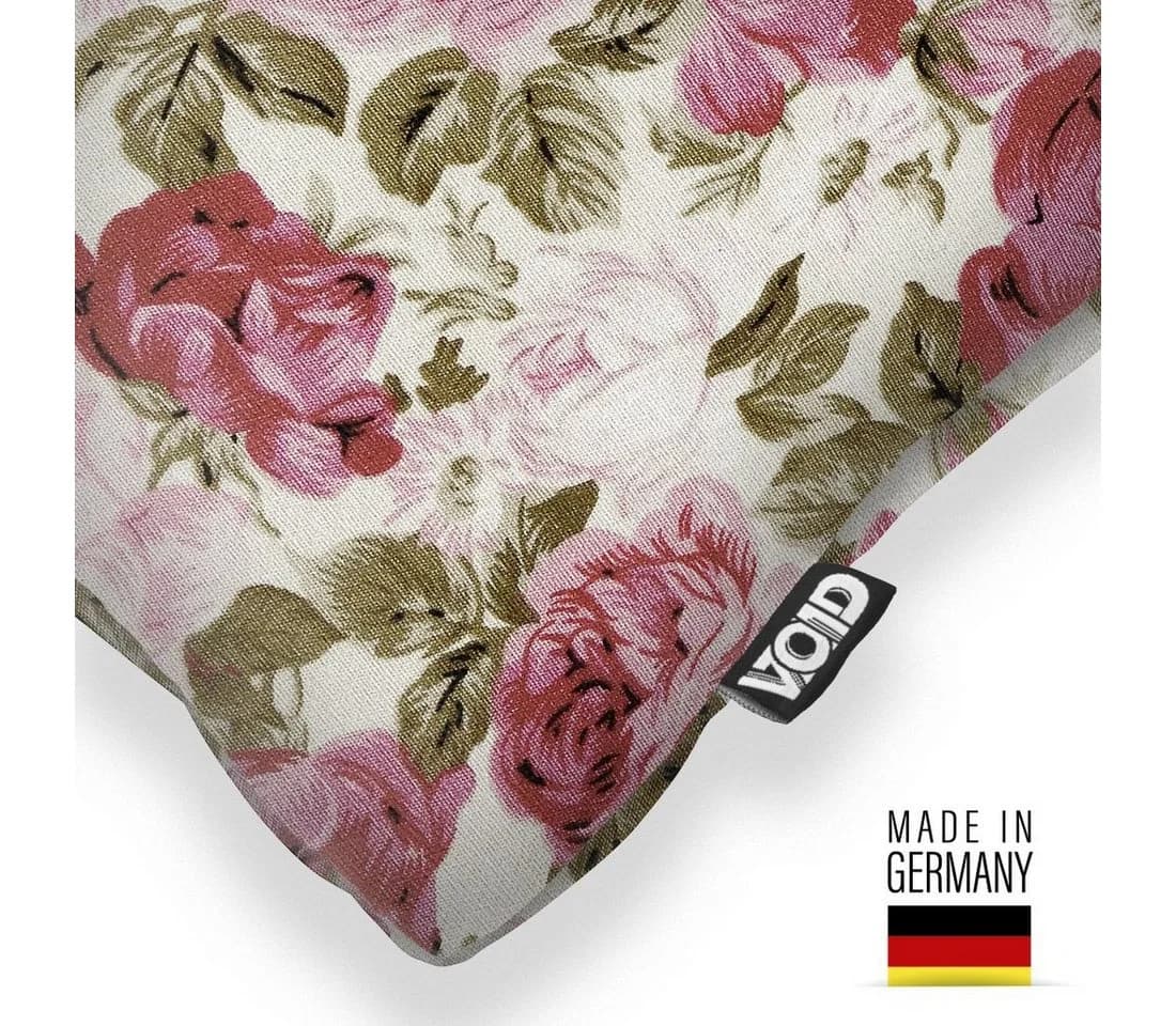 VOID Kissenbezug Rosen Blumenmuster Bunt