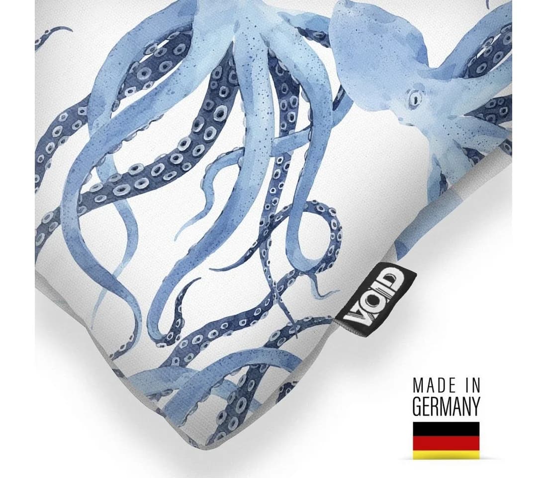 VOID Kissenbezug Kraken Blau Deko