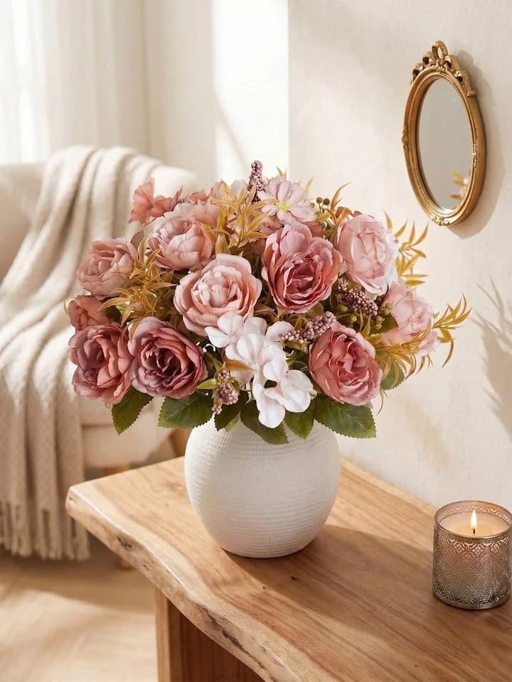 Fanci Home Kunstblumenstrauß Set Bunt Modern