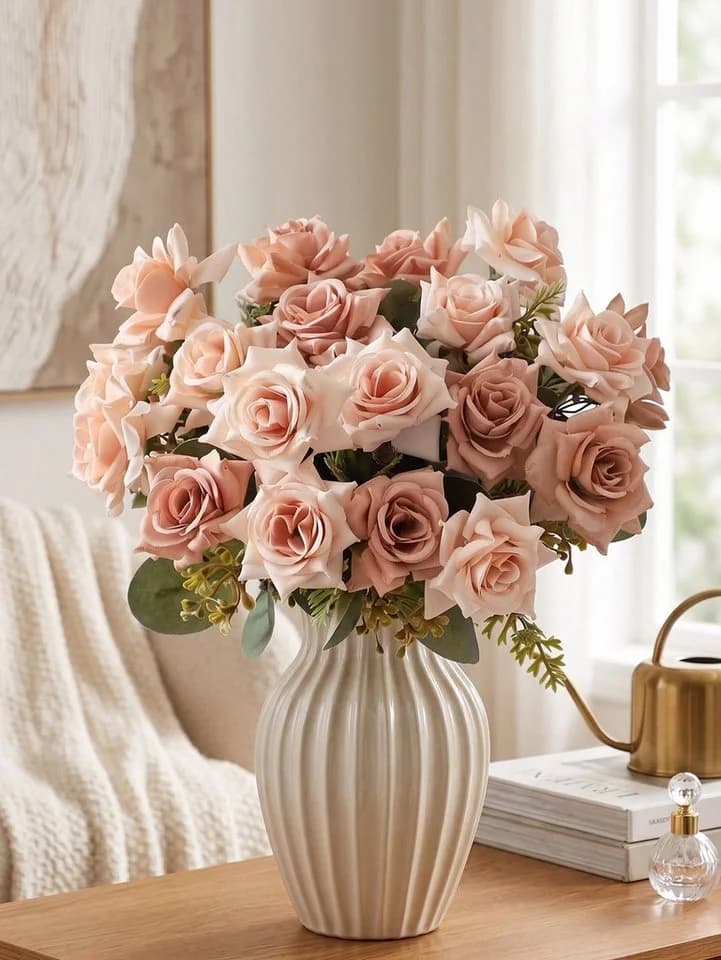 Fanci Home Kunstblumenstrauß Realistische Deko Blumen Set
