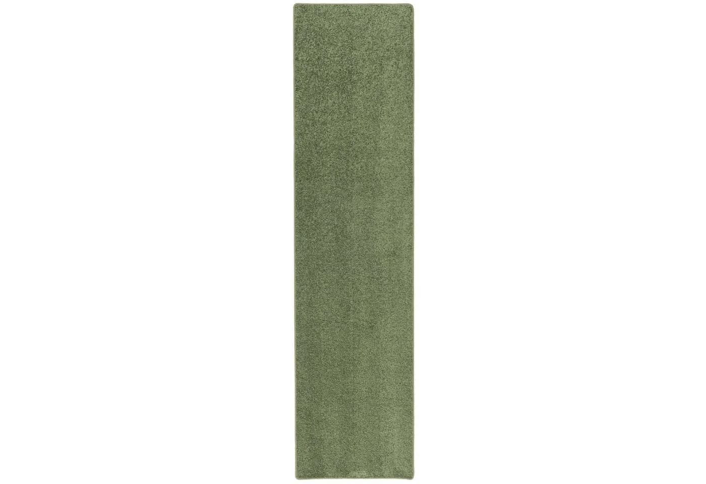 Snapstyle Läufer Cottage Hochflor Teppich Grün Rechteckig