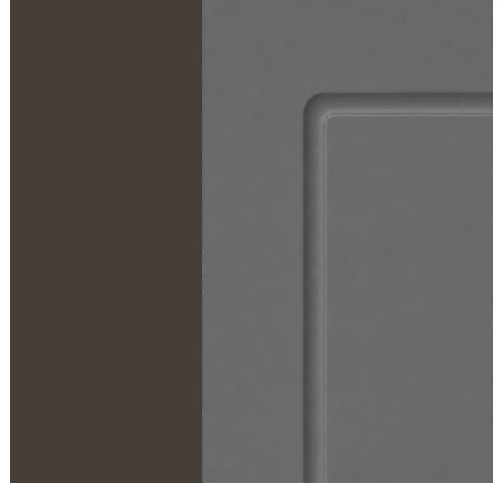 Feldmann-Wohnen Unterschrank Kvantum 30x50x82cm staubgrau matt mit Korbauszug