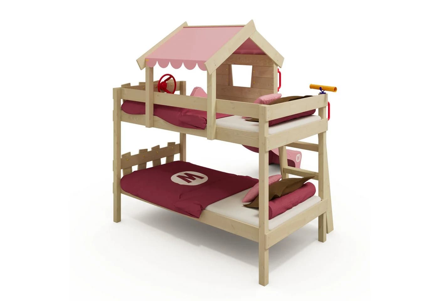 Wickey Kinderbett Crazy Fancy mit Rutsche Etagenbett Massivholz