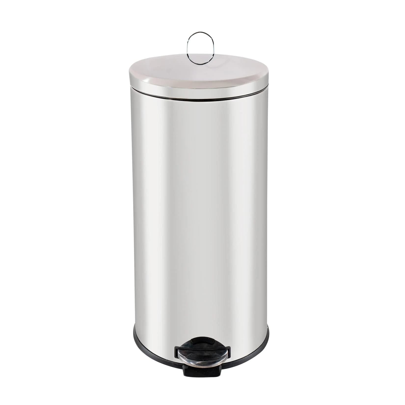 HTI-Living Pedalmülleimer Jannik 30L Edelstahl Silber