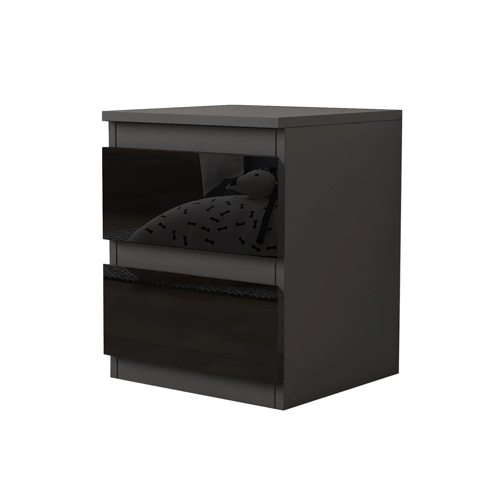 HTI-Living Nachtschrank Kenji Hochglanz Modern