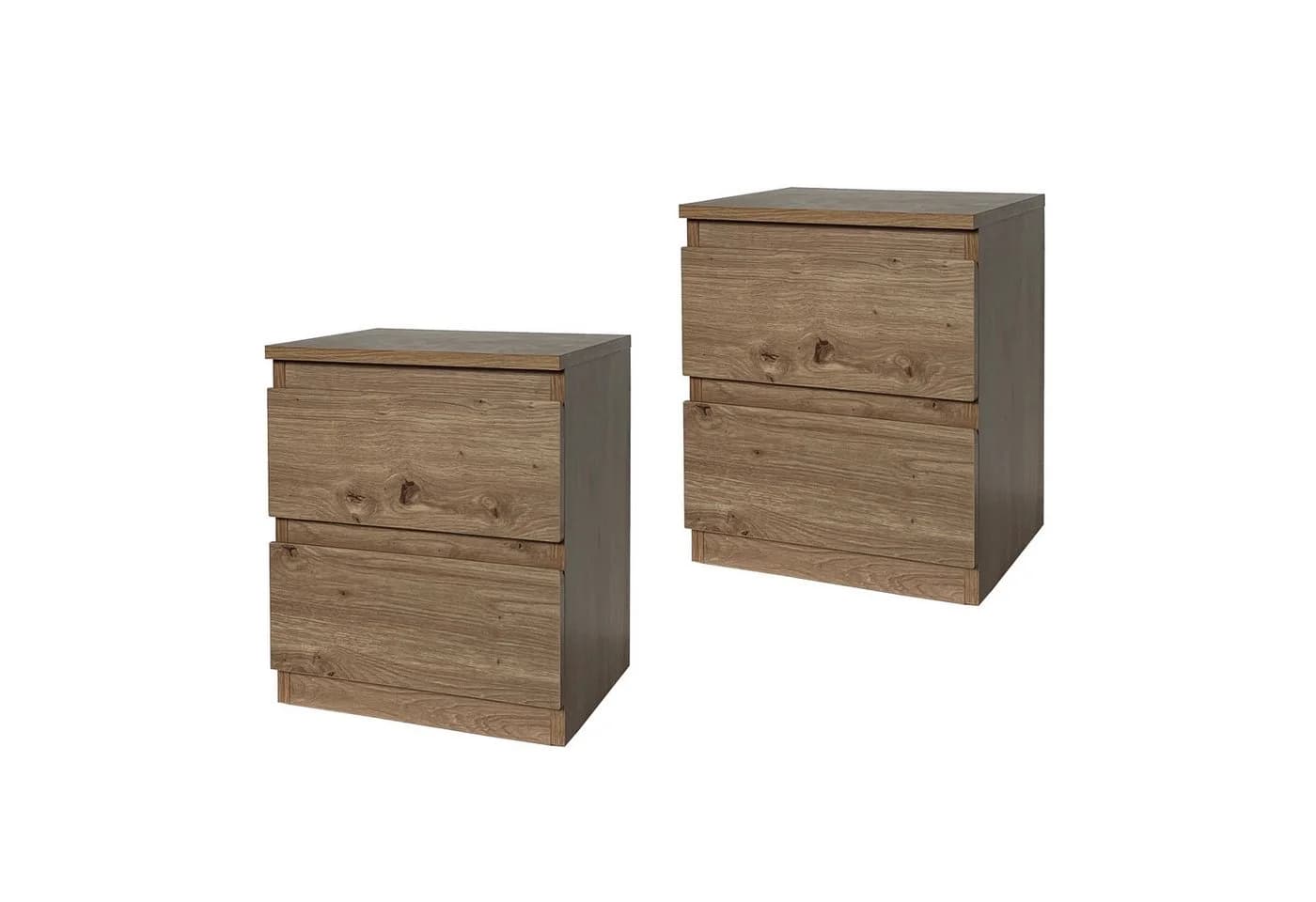 HTI-Living Nachtkommode 2er Set Artisaneiche Modern