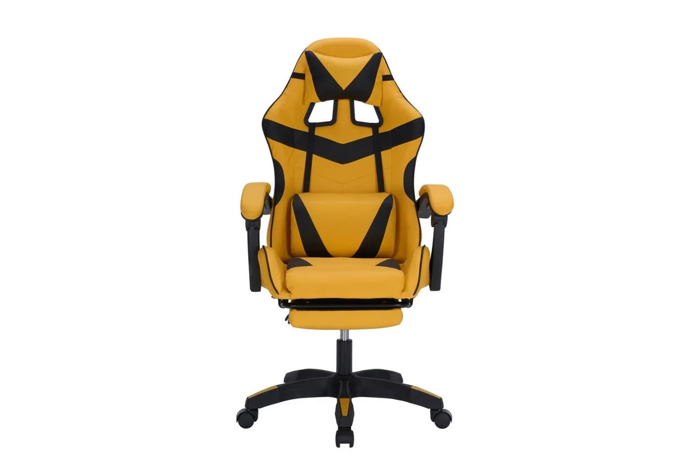 HTI-Living Ergonomischer Gaming Stuhl mit Fußstütze Gelb