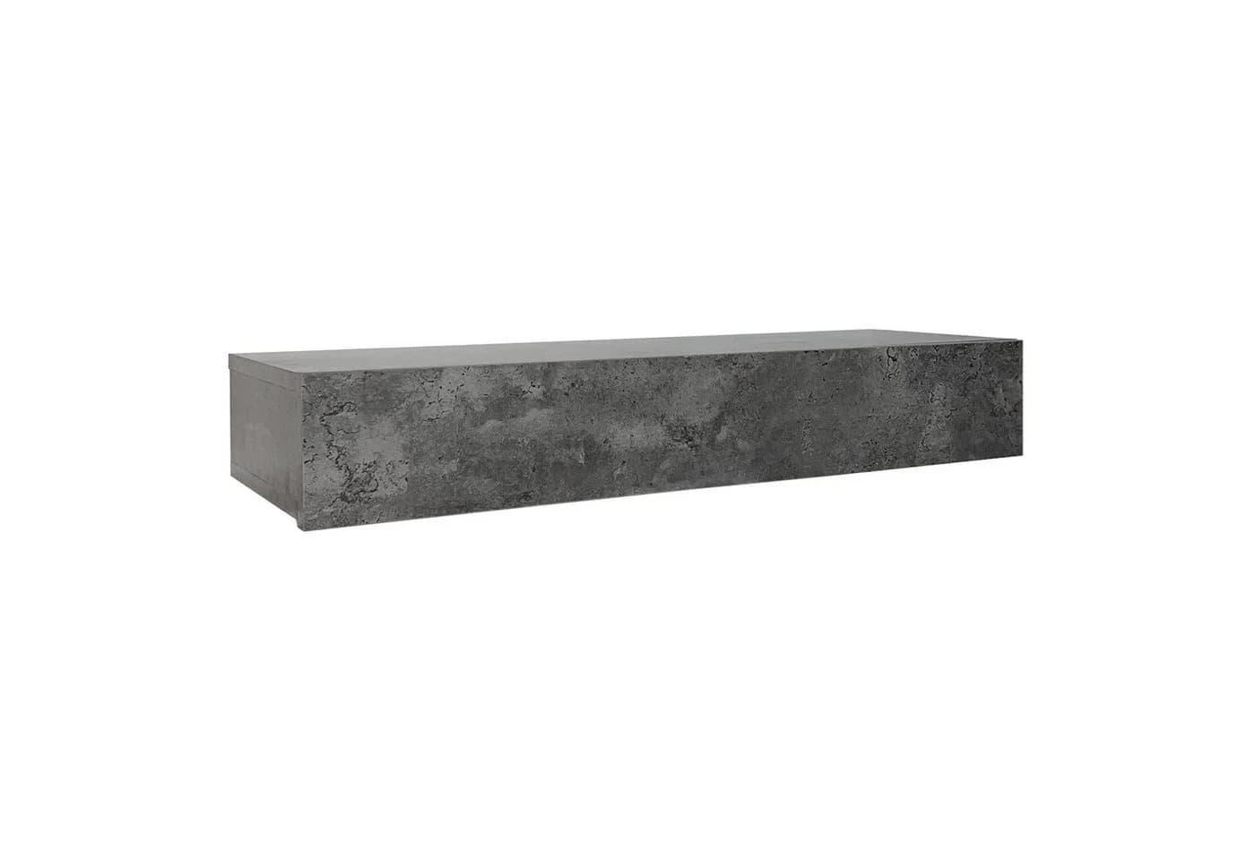 HTI-Living Wandregal mit Schublade 80 cm Betonoptik Grau