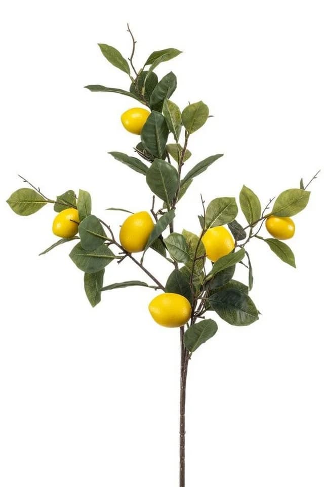 artplants Künstlicher Zitronenzweig QUEOSHA Gelb 95cm