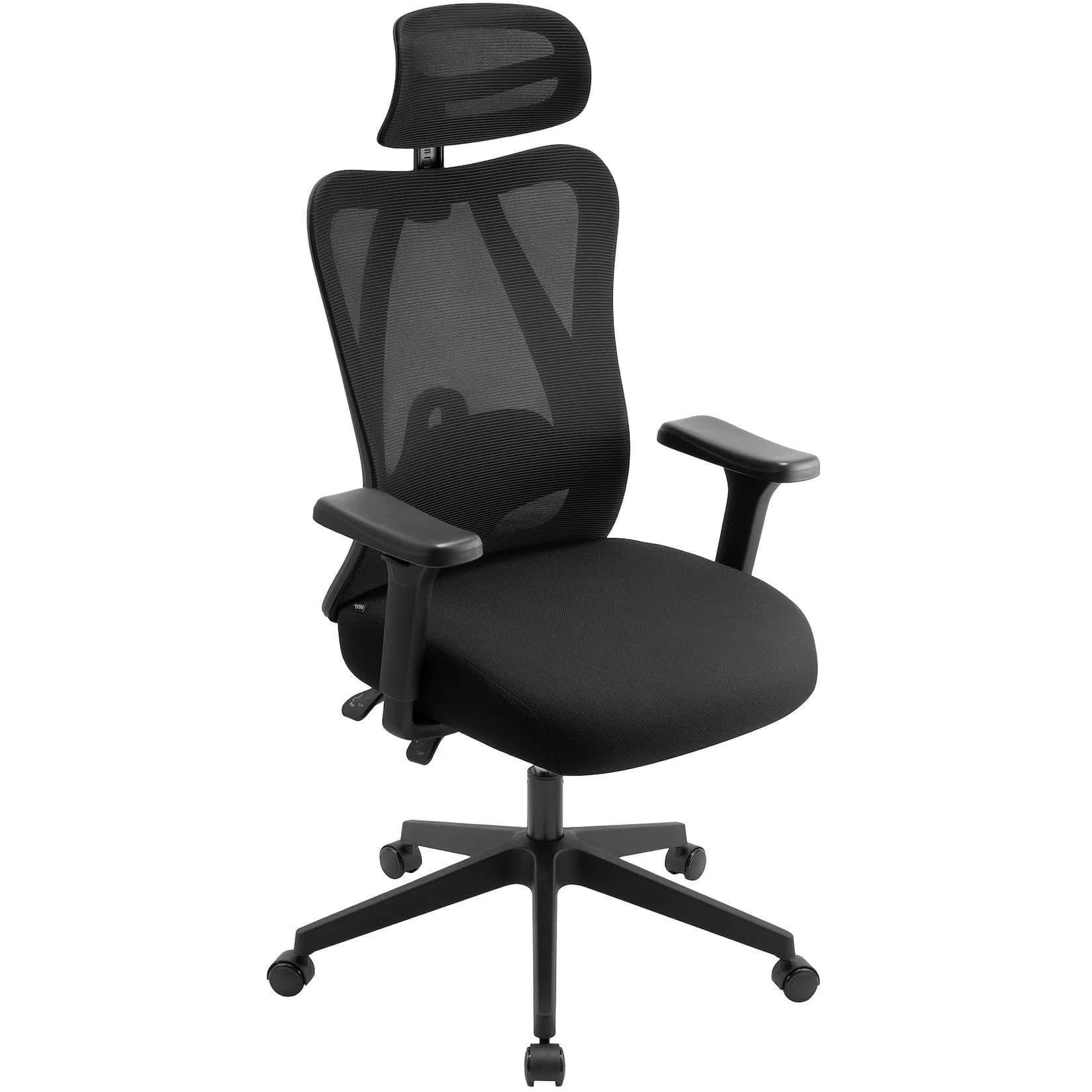 CLP Bürostuhl Elisha I Ergonomisch höhenverstellbar mit Lendenstütze