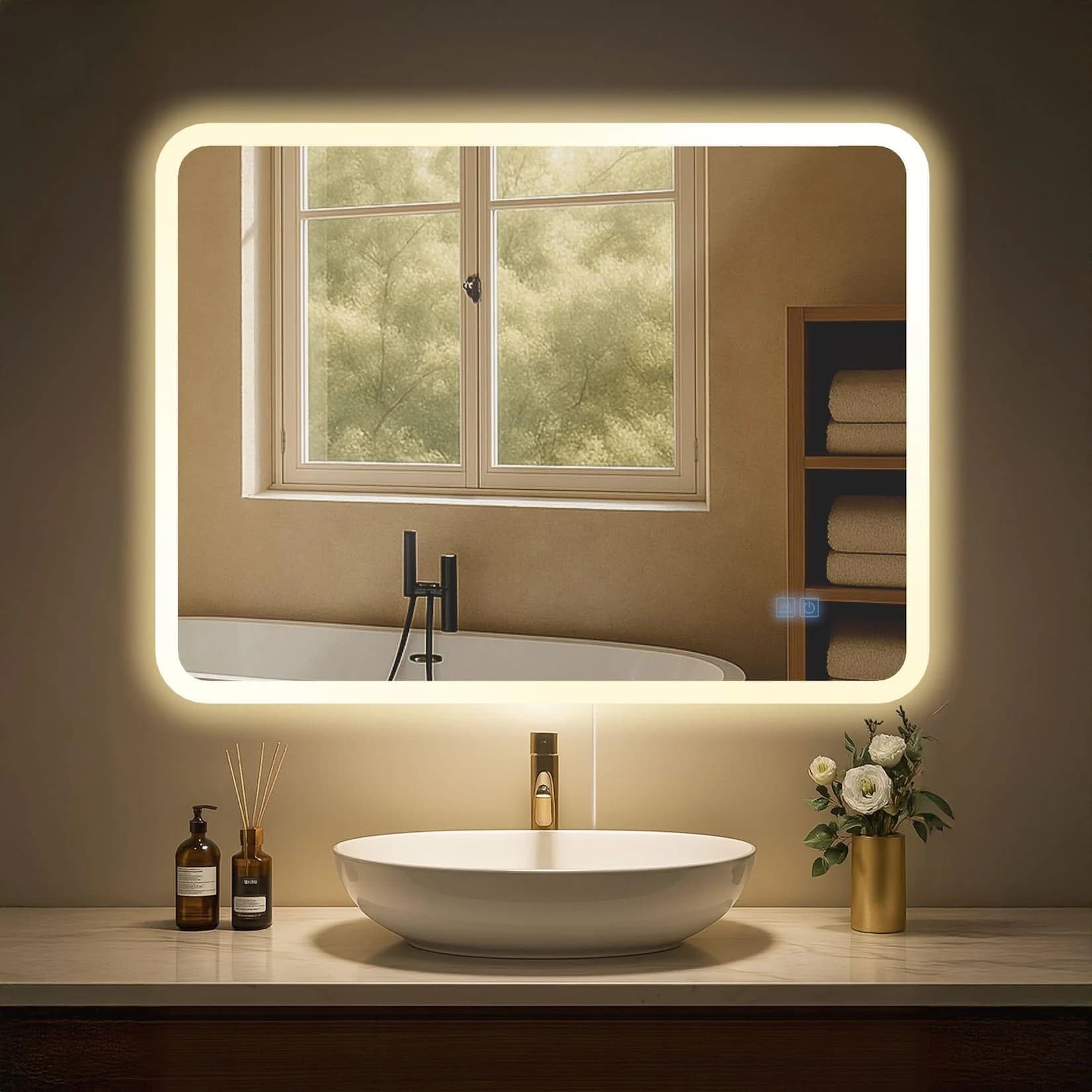 CLP Badspiegel Jericho LED-Licht Anti-Beschlag