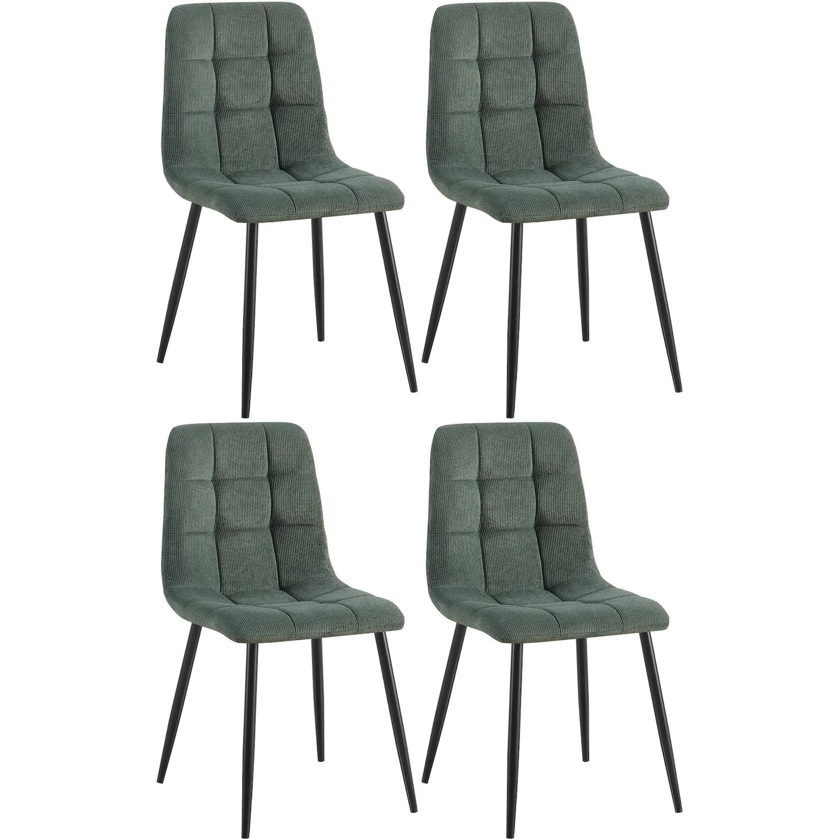 CLP Esszimmerstuhl Tilde 4er Set mit Metallgestell, bis 150 kg belastbar