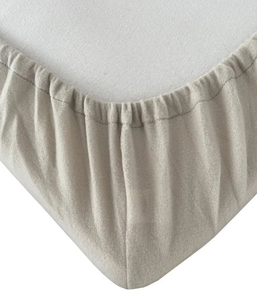 Visaggio Spannbettlaken Winter Mikrofaser-Fleece Grau