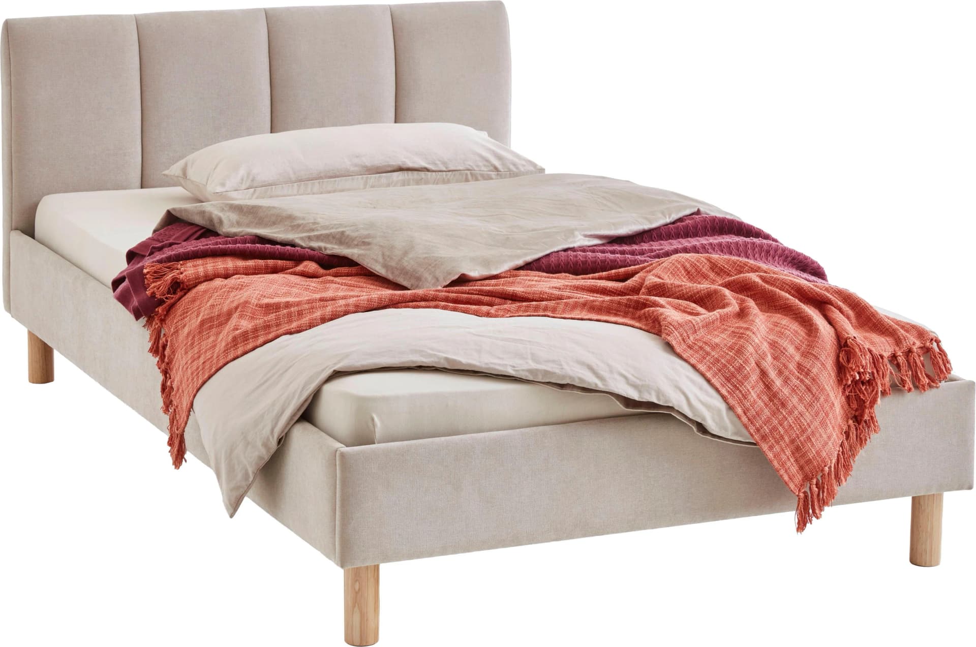 Meise Möbel Polsterbett Joker Beige 140x200 cm