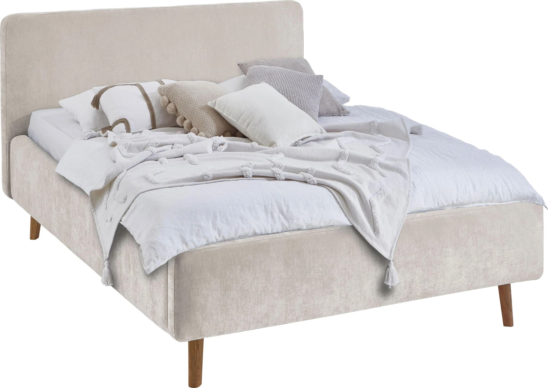 Meise Möbel Polsterbett Mattis Beige 120x200 cm