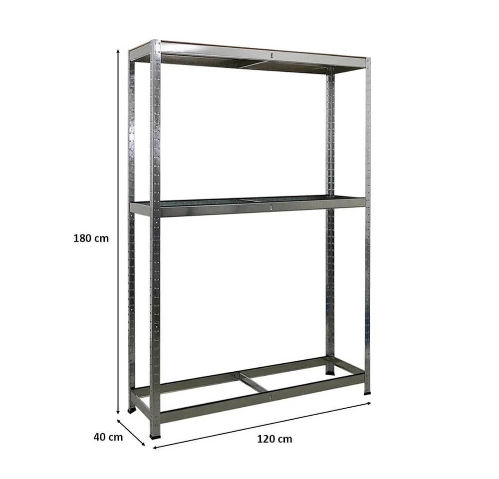 PROREGAL® Schwerlastregal Reifenregal Räderregal RAGNAR 180x120x40cm 8 Reifen + Ablage