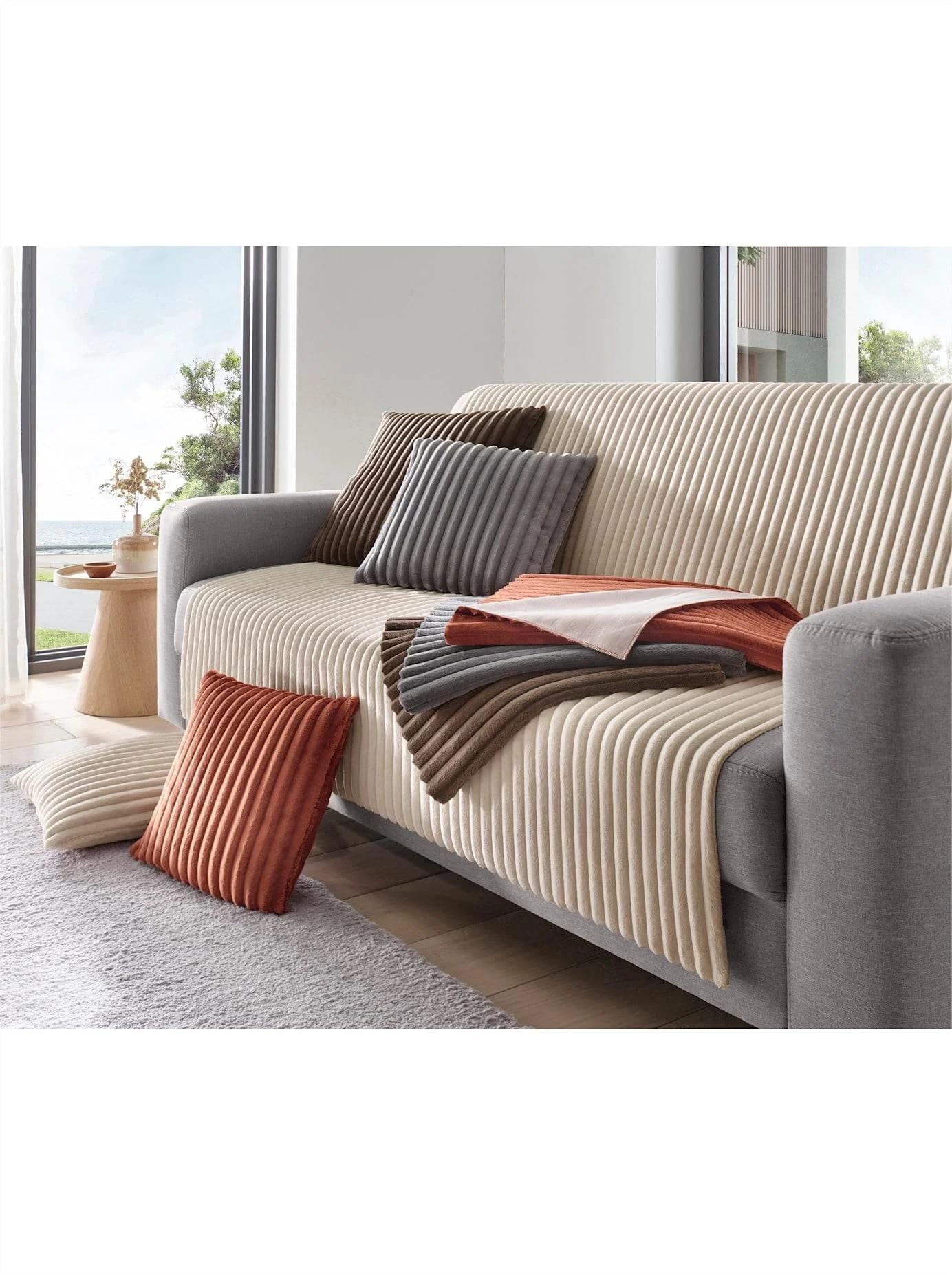 Tagesdecke Grau 110x140cm 100% Polyester