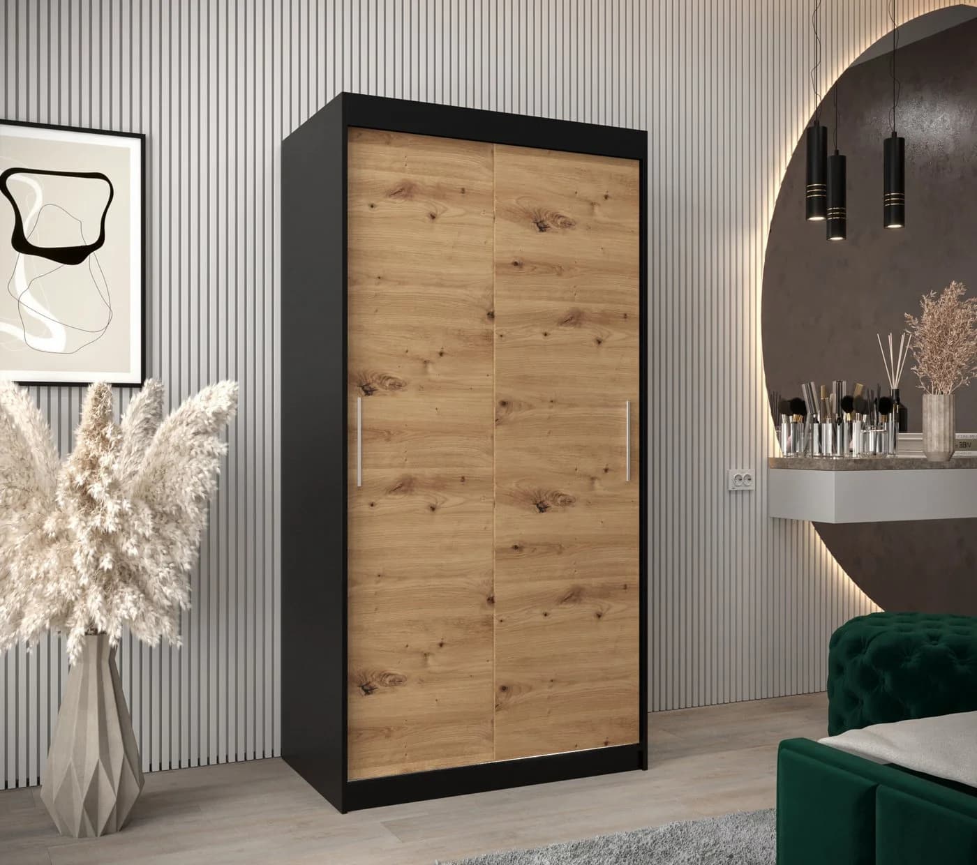 ABIKS MÖBEL Schwebetürenschrank Tokyo Schlafzimmer Kleiderschrank