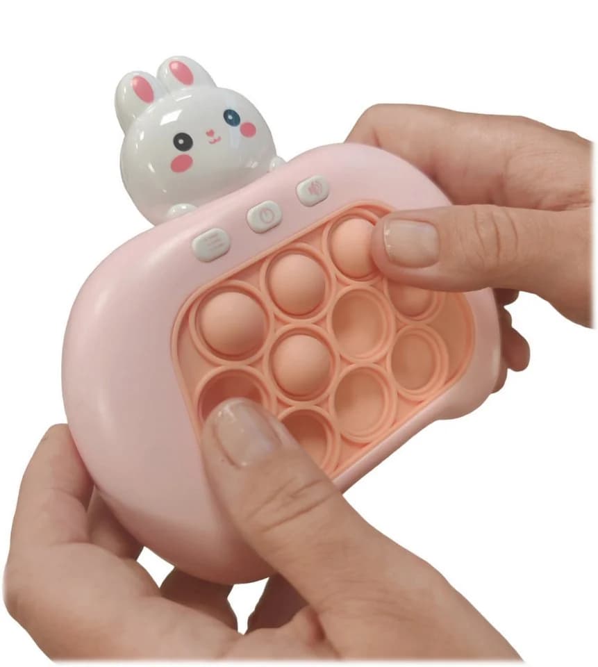COIL Pop-It Zappelspielzeug Rosa mit Licht und Ton - 4 Spielmodi