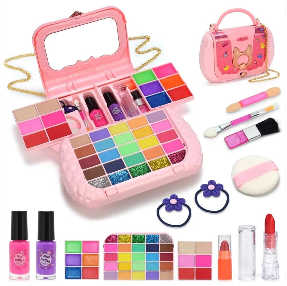 COIL Kreativset Kosmetik-Set Kinder-Make-up Bunt mit Spiegel
