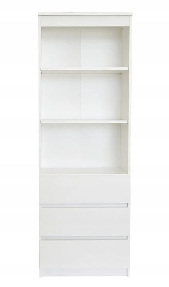 Home Collective Aktenregal Weiß mit 3 Schubladen und 3 offenen Fächern