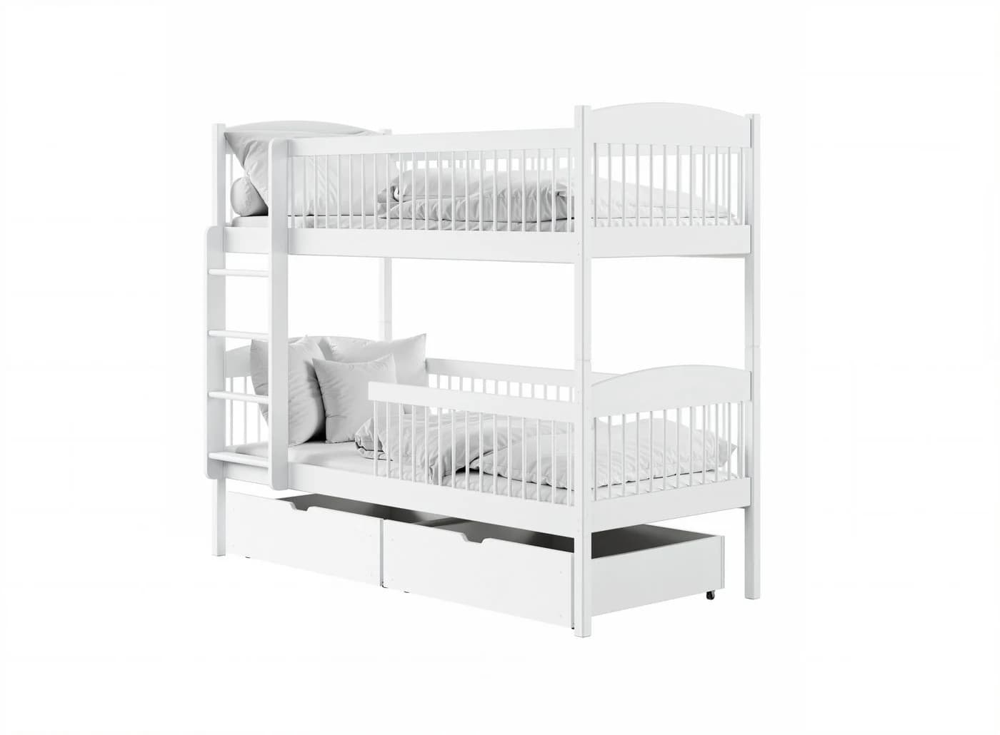 Kids Collective Etagenbett Weiß mit 2 Schubladen
