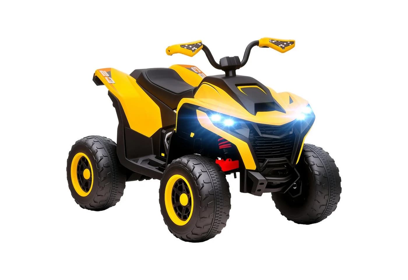 AIYAPLAY Elektro-Kinderquad 12V Gelb mit USB Musik