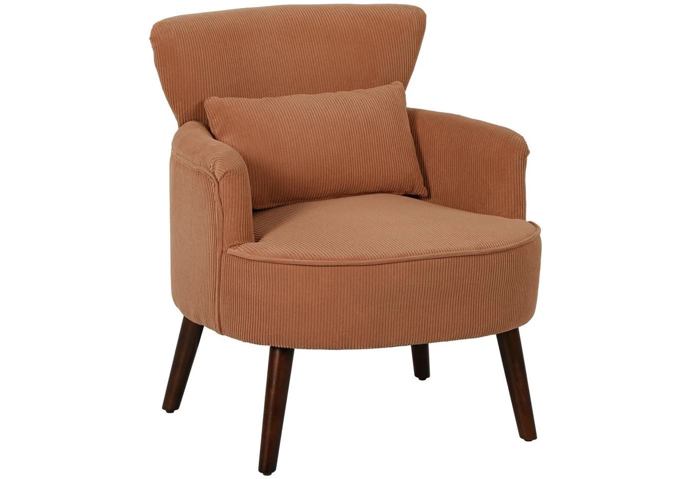 HOMCOM Loungesessel mit Armlehnen Relaxsessel Polstersessel Orange