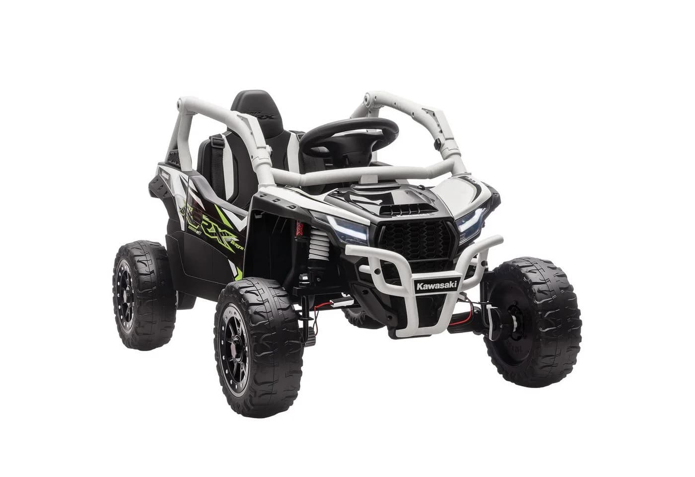 AIYAPLAY Elektro-Kinderauto UTV Grau Schwarz 2 Motoren