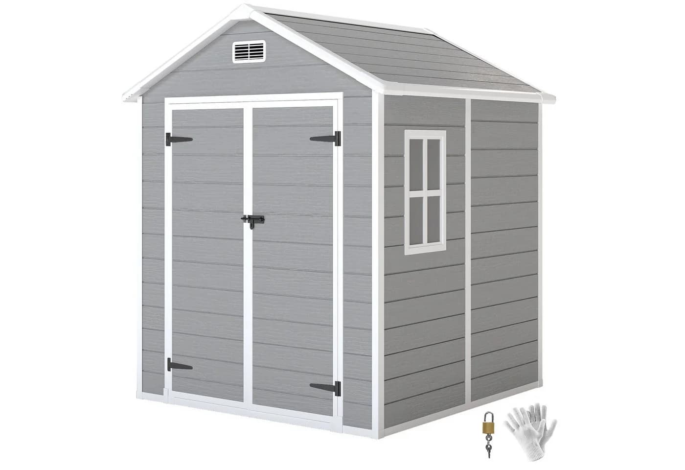 Outsunny Gerätehaus 2,4m² Grau