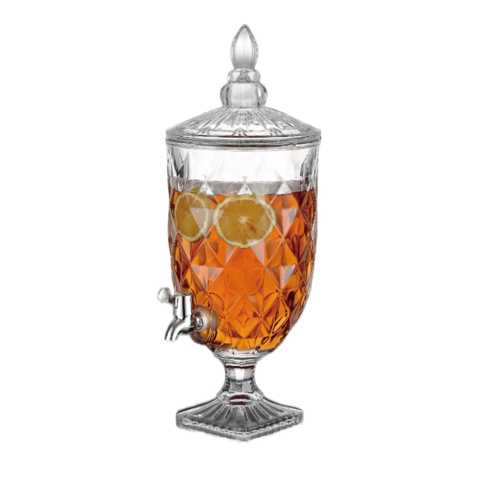 Getränkespender 5L Glas mit Deckel & Zapfhahn
