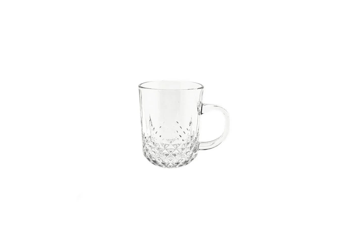 Sunay Henkelgläser-Set 6-tlg. Diamantmuster Klarglas