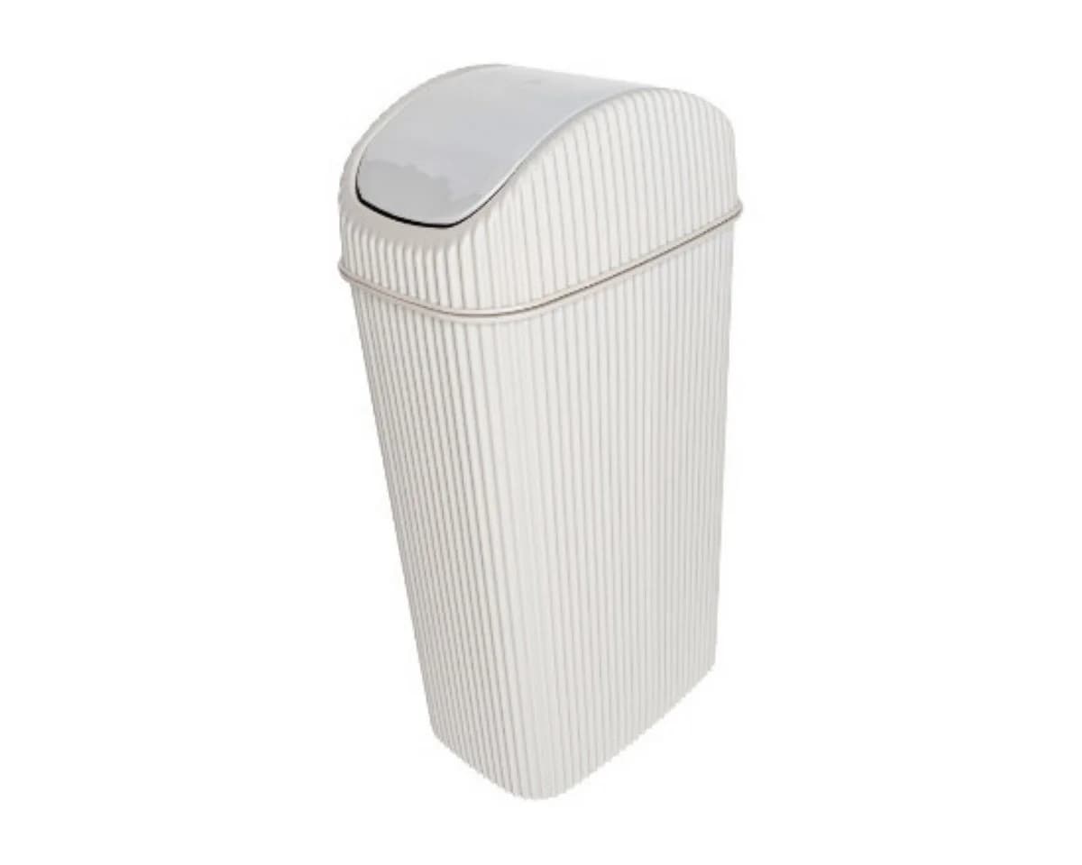 Michelino Kosmetikeimer 4L mit Schwingdeckel Beige/Blau/Grün